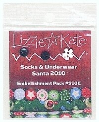 Socks & Underwear Santa 2010 Embellishment pack, S93E