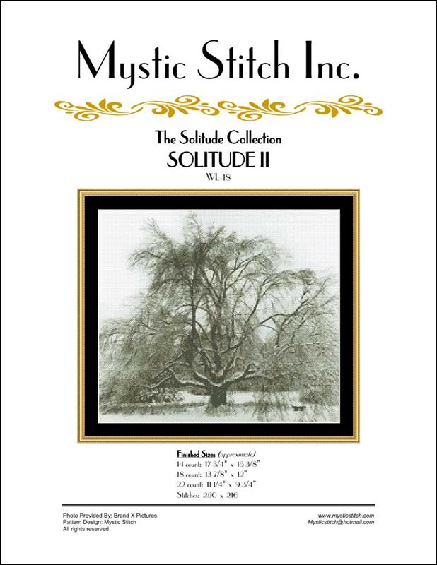 Mystic Stitch Solitude II WL-18 tree cross stotch pattern