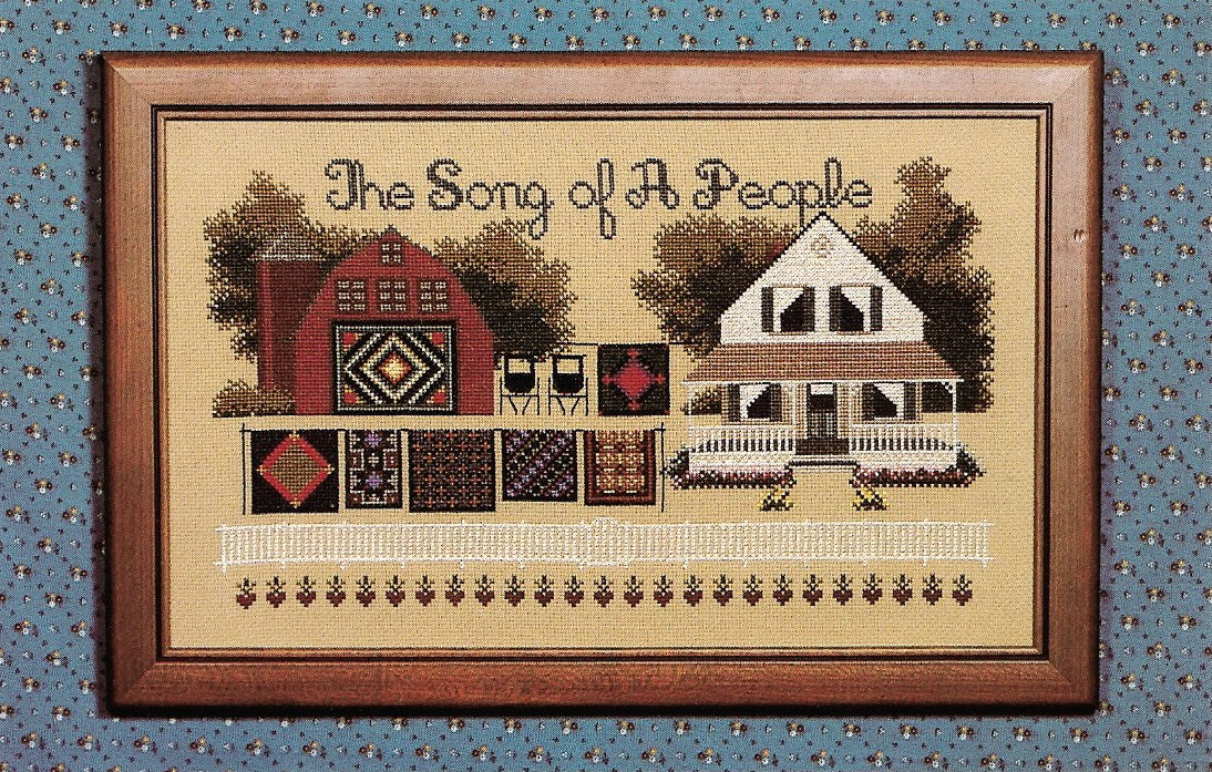 Told In A Garden Song Of A People amish cross stitch pattern