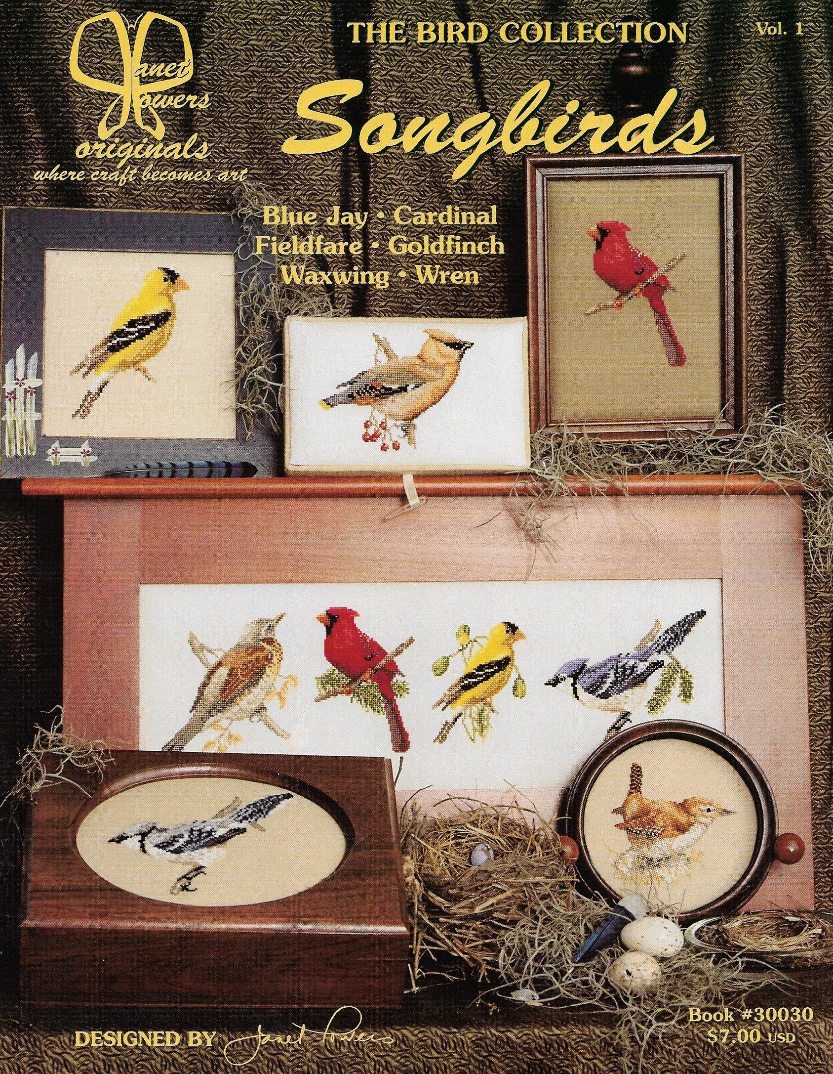 Jeanette Crews Janet Powers Songbirds 30030 cross stitch pattern