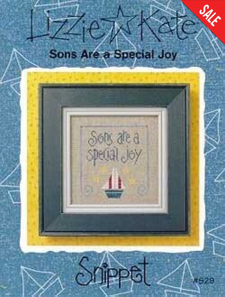 Lizzie Kate Sons Are A Special Joy S29 cross stitch pattern