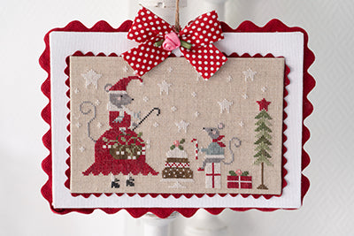 TraLaLa Souris Noel (Christmas Mouse) cross stitch pattern