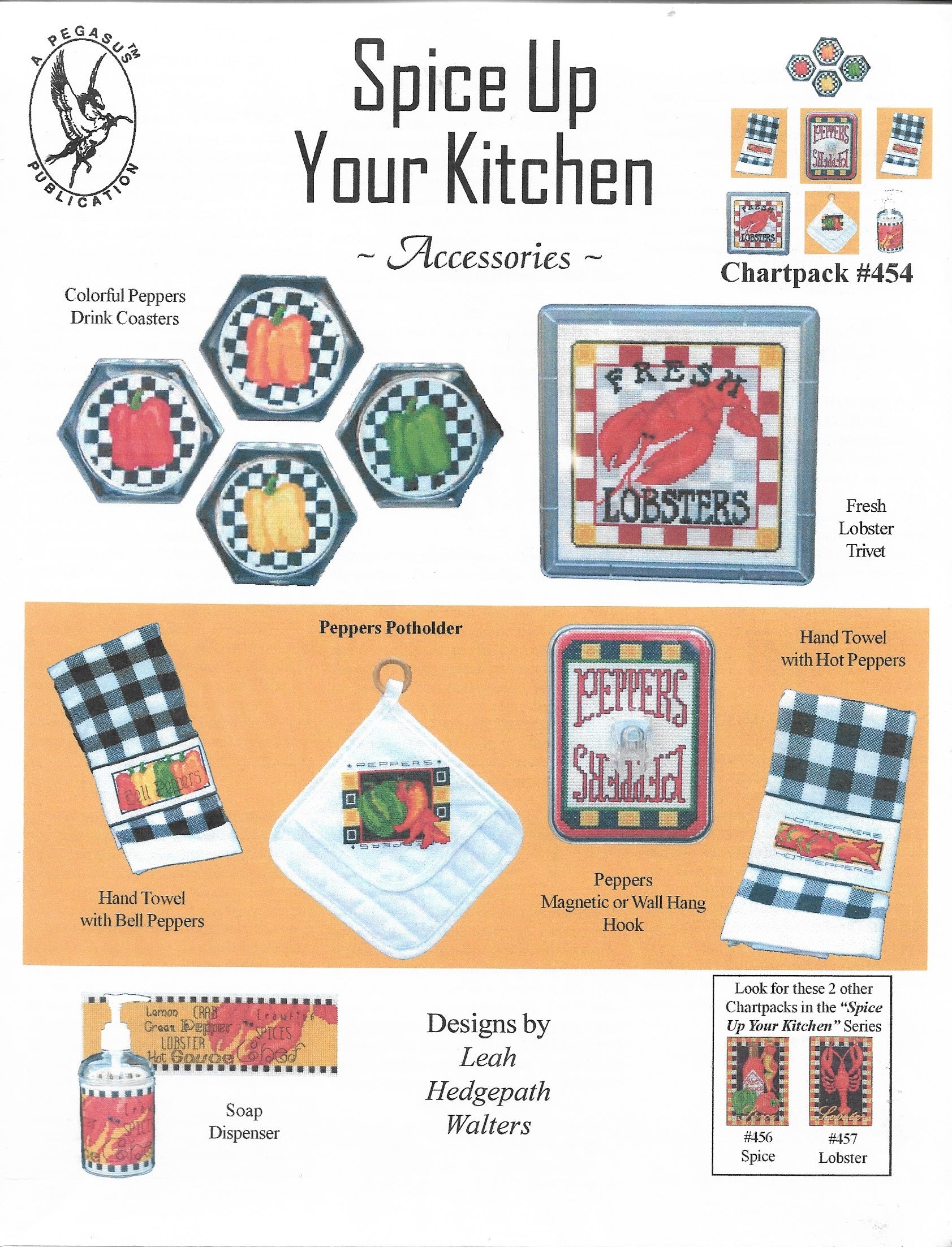 Pegasus Spice Up Your Kitchen 454 cross stitch pattern