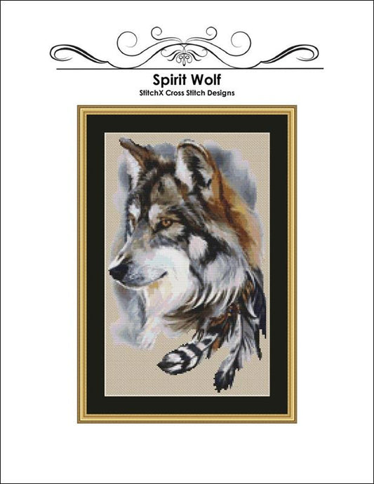 Stitch X Spirit Wolf cross stitch pattern