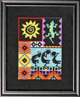 Bobbie G. Spirit of the Southwest (Tiny) native american cross stitch pattern