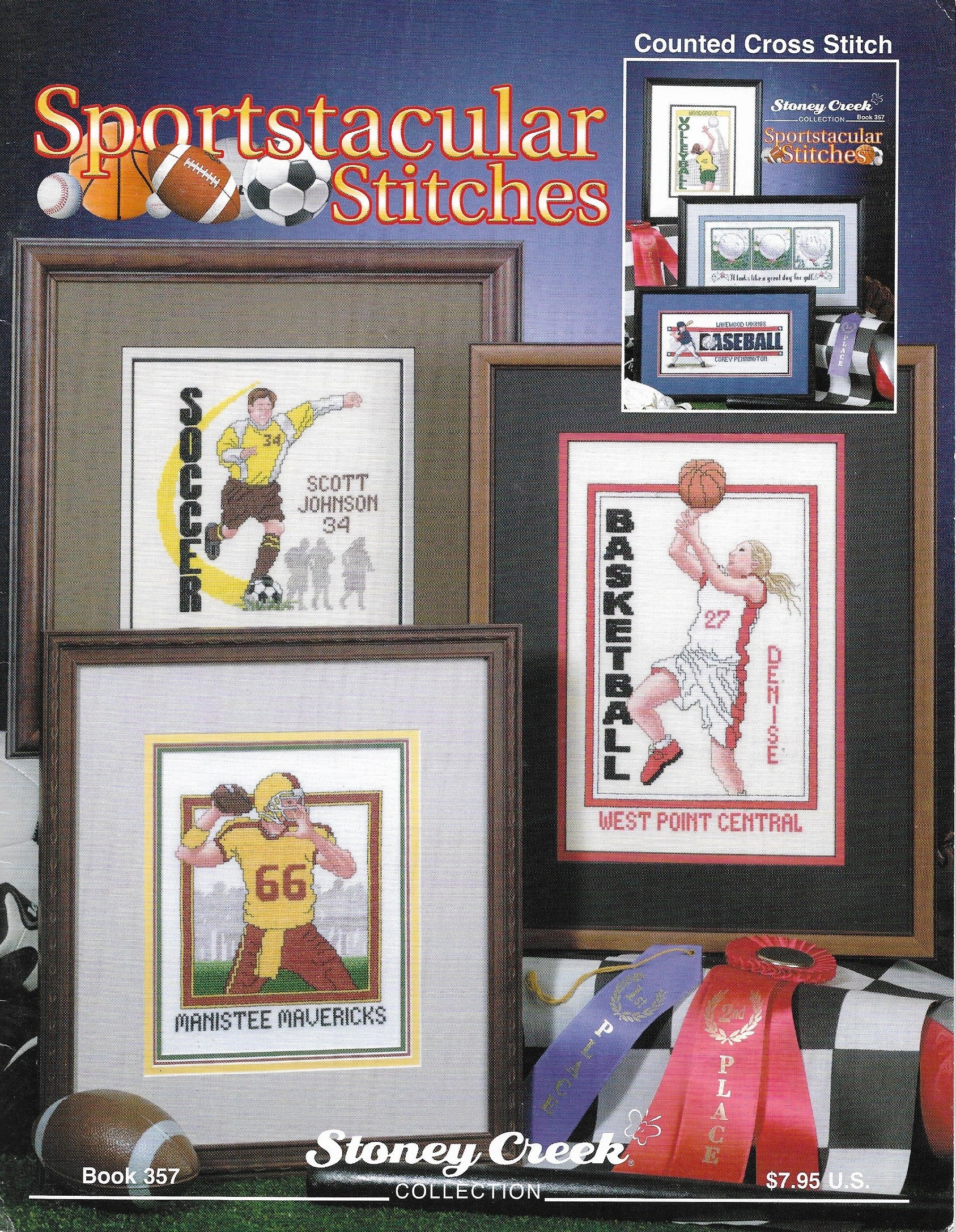 Stoney Creek Sportstacular Stitches BK357 cross stitch pattern