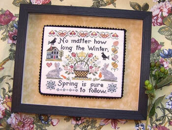 Lila\'s Studio Spring Is Hare cross stitch pattern