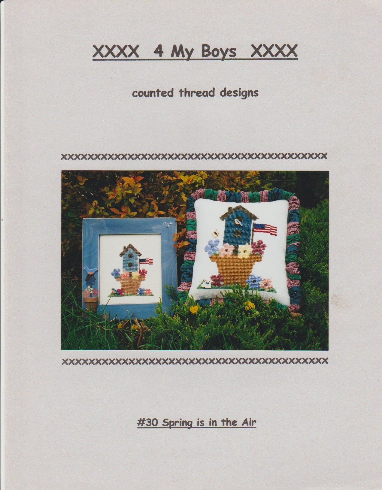 4 My Boys Spring Is In The Air cross stitch pattern