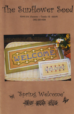 The Sunflower Seed Spring Welcome cross stitch pattern