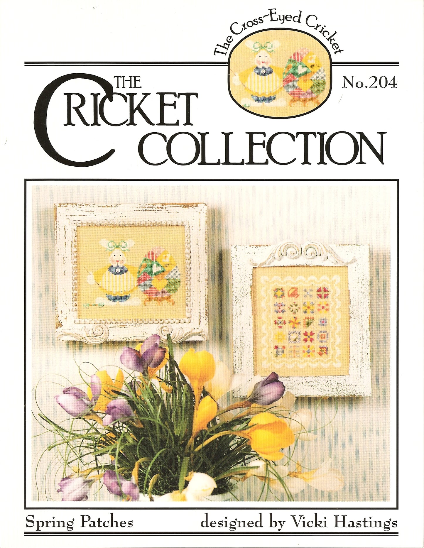 Cricket Collection Spring Patches CC204 cross stitch leaflet