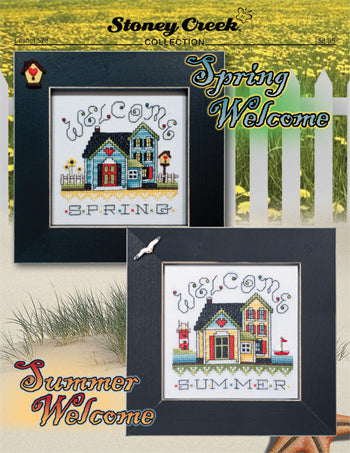 Stoney Creek Spring Welcome Summer Welcome LFT573 cross stitch pattern