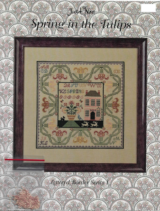 Just Nan Spring in the Tulips JN259 cross stitch pattern