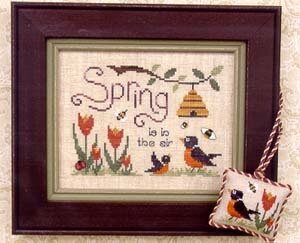 Brittercup Designs Spring is in the Air cross stitch pattern