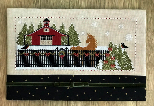Twin Peak Primitives Stallion's Christmas cross stitch pattern