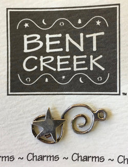 Bent Creek Swirly Star charm