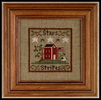 Little House Needleworks Stars & Stripes no. 4 patriotic cross stitch pattern