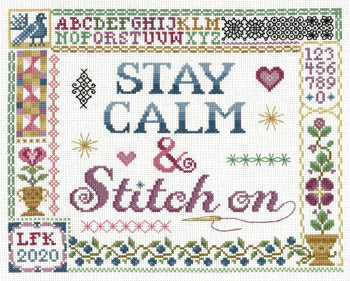 Stay Calm & Stitch On pattern