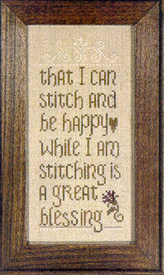 Erica Michaels Stitcher's Blessing cross stitch pattern