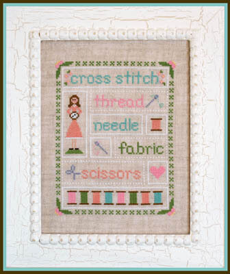 Country Cottage Needleworks Stitching Time cross stitch pattern