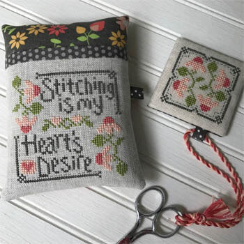 Hands on Design Stitching is My Heart's Desire cross stitch pattern