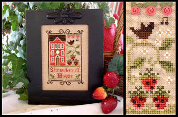 Little House Needlework Strawberry House cross stitch pattern