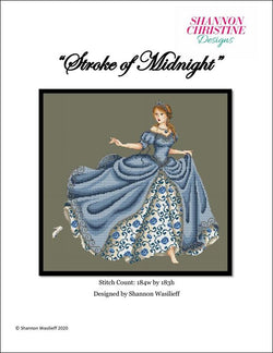 Shannon Christine Stroke of Midnight Cinderella fantasy cross stitch pattern