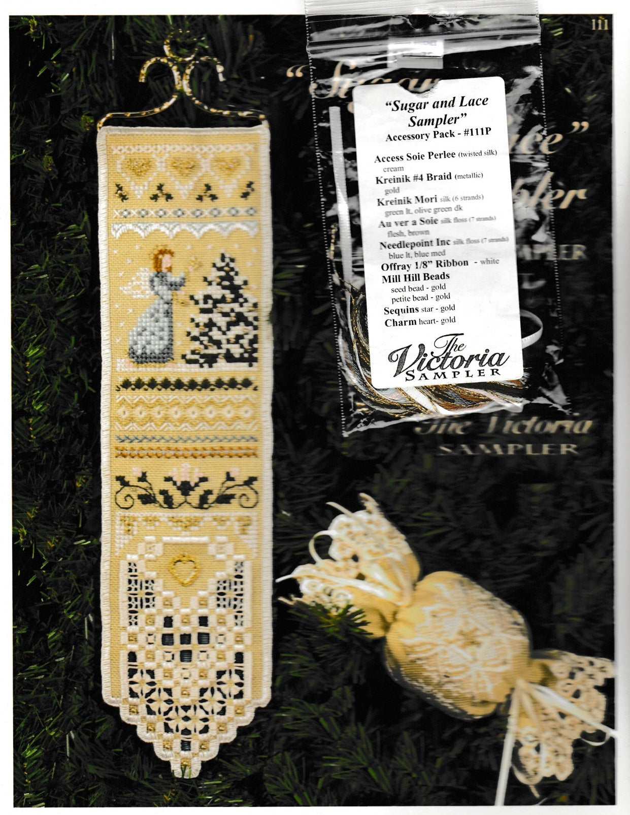 Victoria Sampler Sugar and Lace Sampler 111 christmas cross stitch pattern