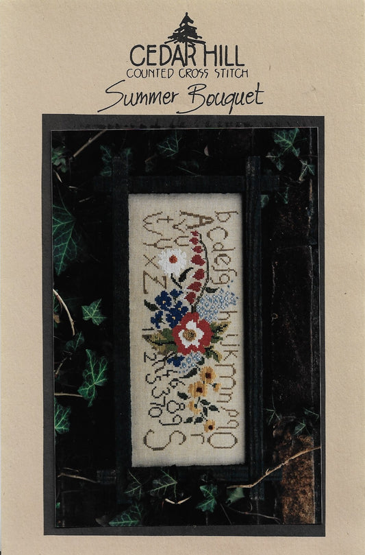 Cedar Hill Summer Bouquet cross stitch pattern