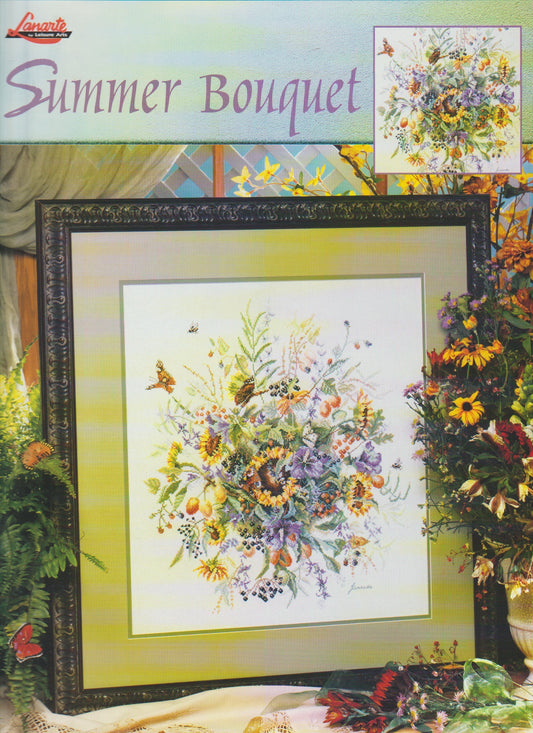 Leisure Arts Lanarte Summer Bouquet 3237 cross stitch pattern