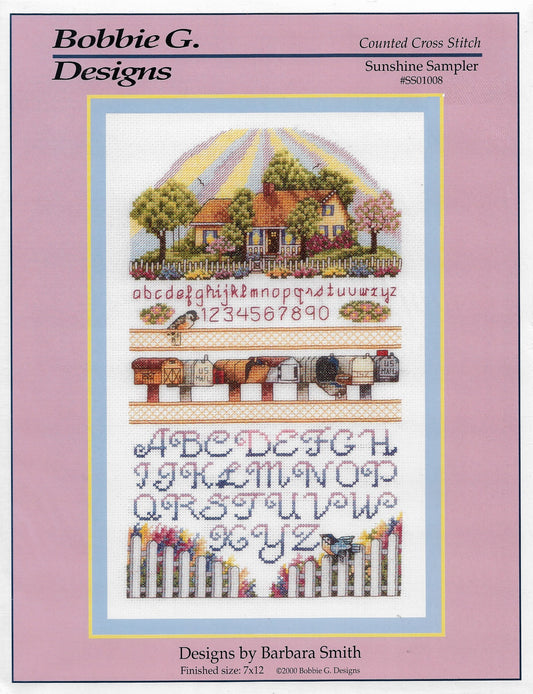 Bobbie G. Sunshine Sampler SS01008 cross stitch pattern