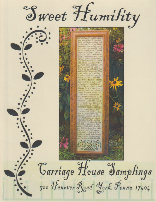 Carriage House Samplings Sweet Humility cross stitch pattern