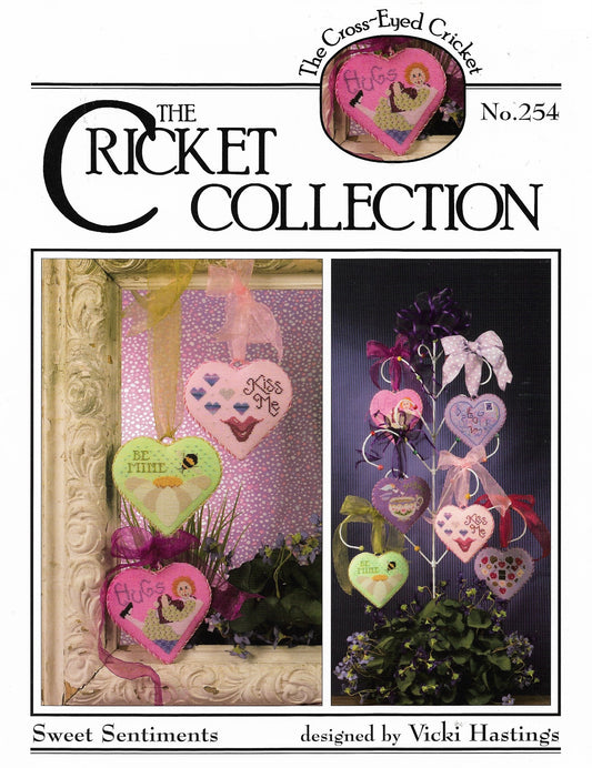 Cricket Collection Sweet Sentiments CC254 Valentine's cross stitch pattern