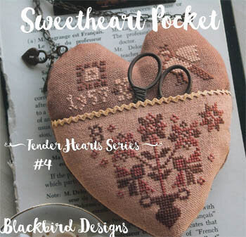 Blackbird Designs Sweetheart Pocket (Tender Heart Series 4) cross stitch pattern