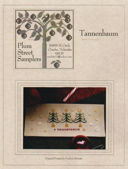 Plum Street Samplers Tannenbaum christmas cross stitch pattern