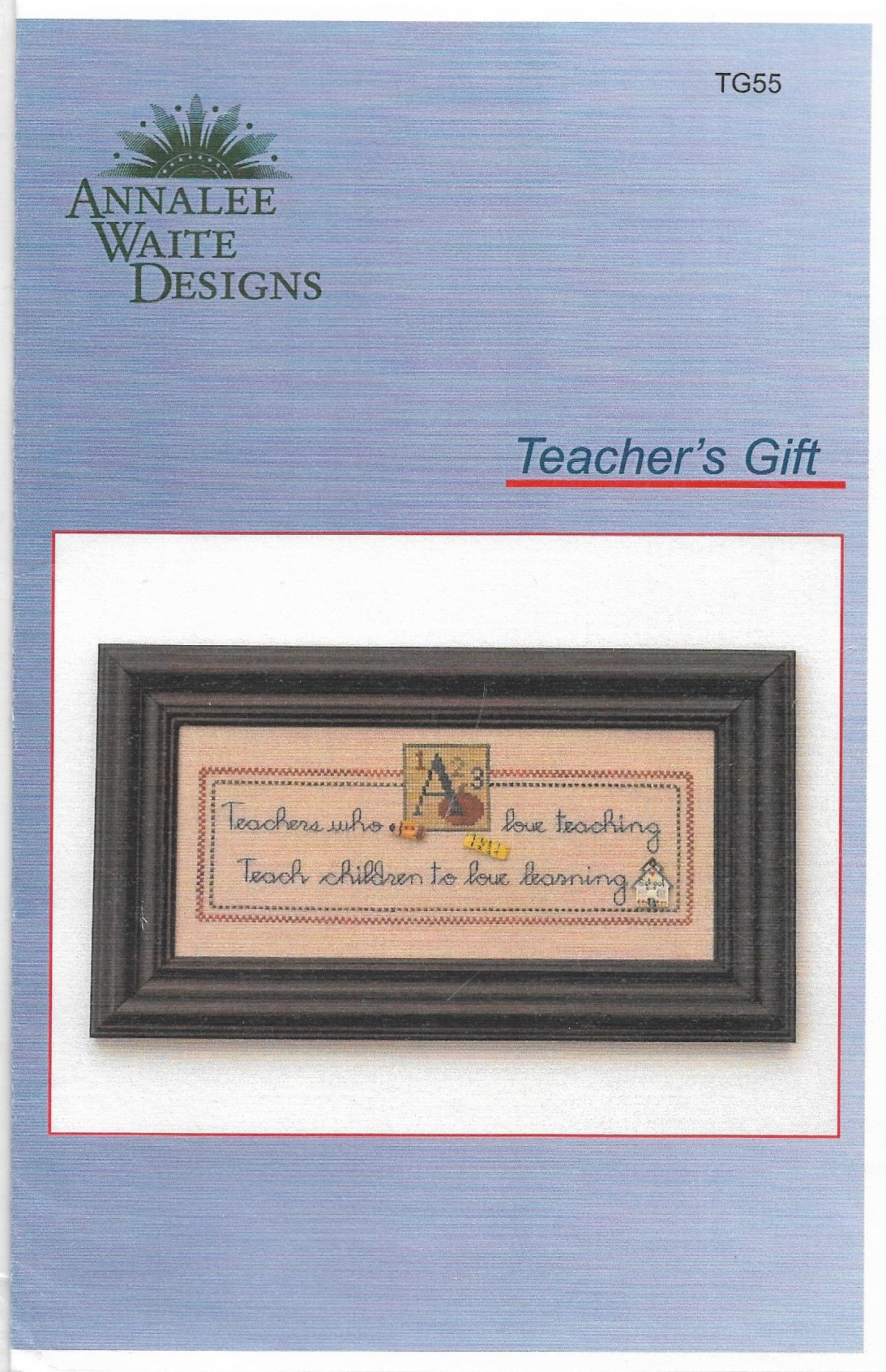 Annalee Waite Designs Teacher's Gift TG55 cross stitch pattern