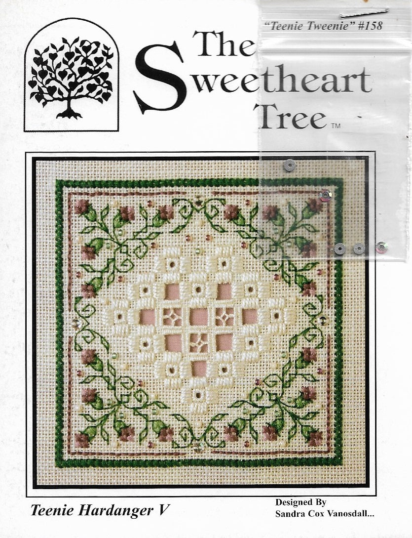 Sweetheart Tree Teenie Hardanger V 158 cross stitch pattern