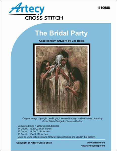 Artecy The Bridal Party native american cross stitch pattern