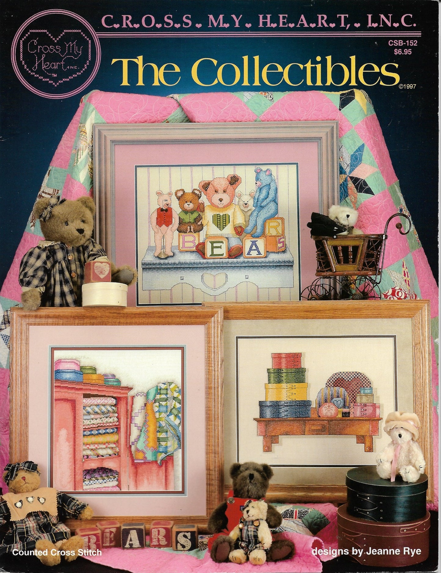 Cross My Heart The Collectibles CSB-152 teddy bear cross stitch pattern