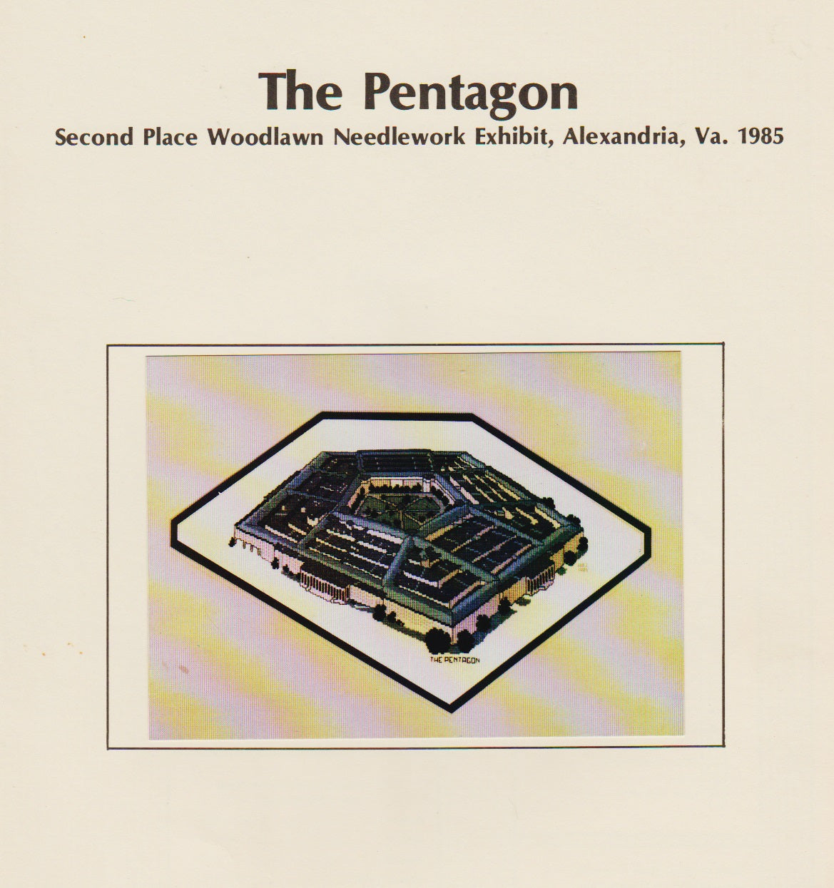 Inez M. Long The Pentagon cross stitch pattern