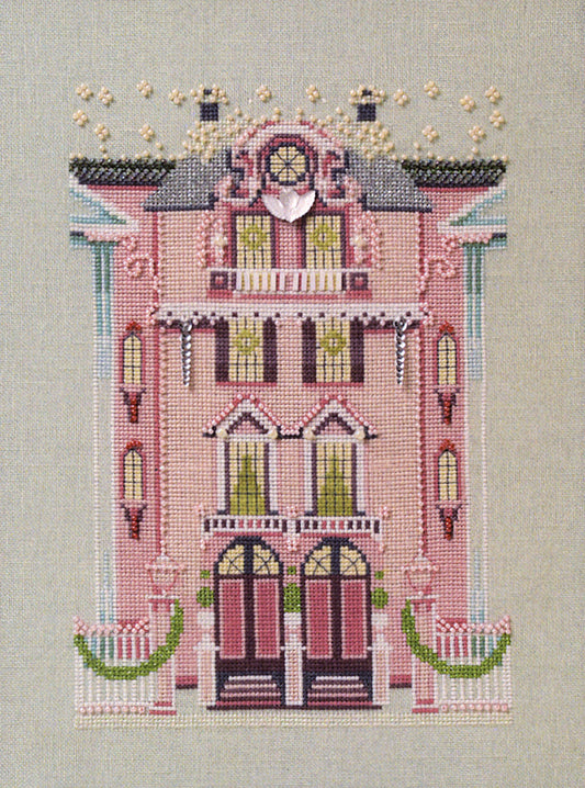 Nora Corbett The Pink Edwardian House NC283 cross stitch pattern