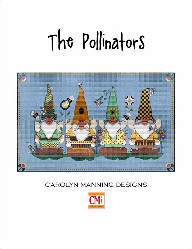 carolyn Manning Designs The Pollinators gnome cross stitch pattern