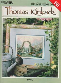 Leisure Arts The Rose Arbor Cottage Thomas Kinkade 3056 cross stitch pattern