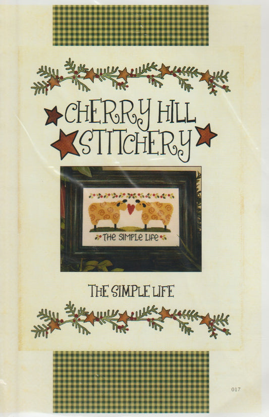 Cherry Hill Stitchery The Simple Life sheep cross stitch pattern