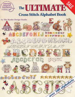 American School of Needlework The Ultimate Alphabet Book 3600 cross syitch pattern book