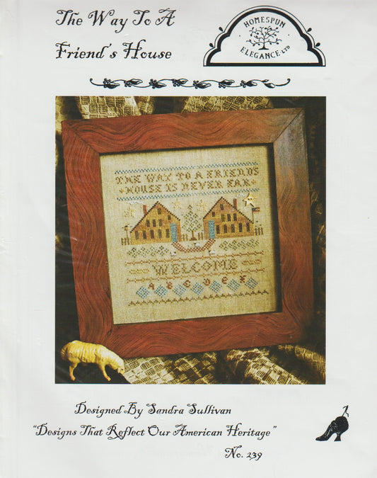 Homespun Elegance The Way To A Friend's House 239 cross stitch pattern