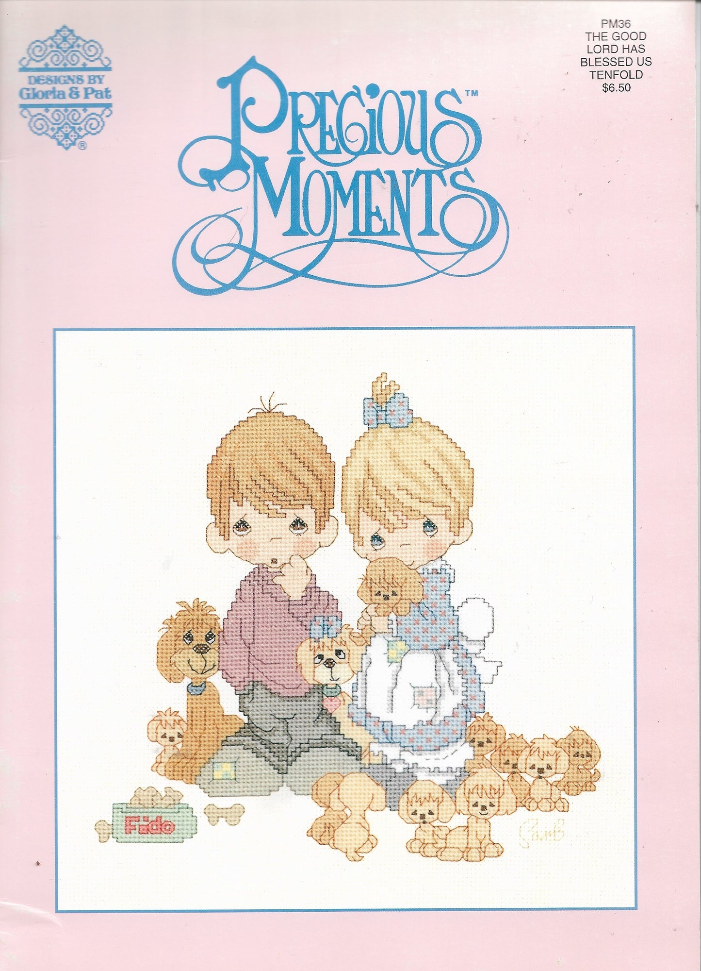 Gloria & Pat Precious Moments The good Lord has blessed us tenfold PM36 cross stitch pattern