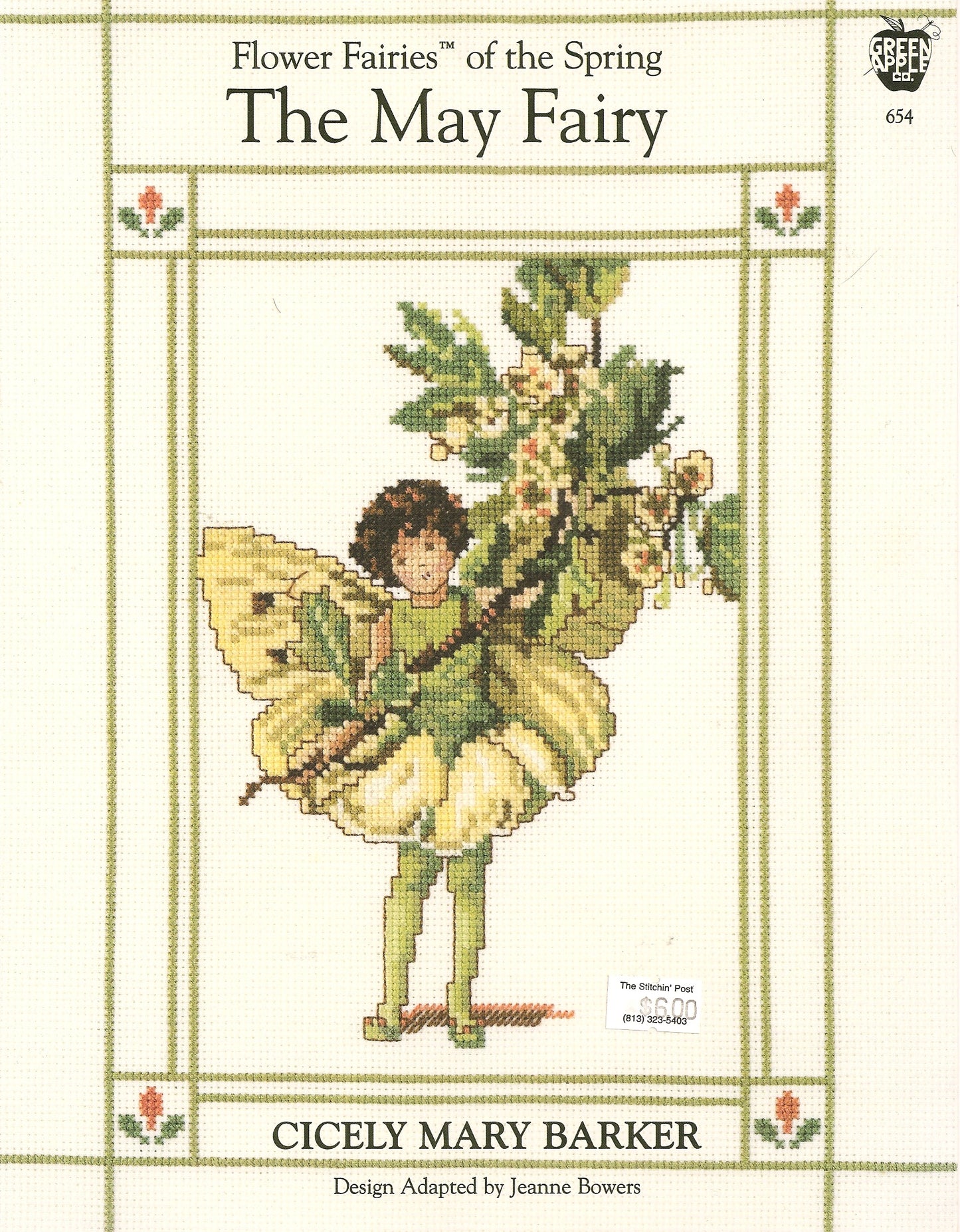 Green Apple The May Fairy cross stitch pattern