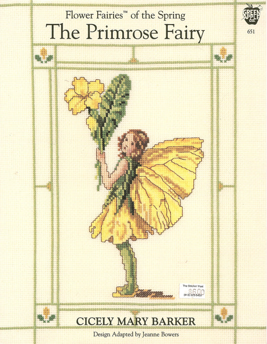 Green Apple The Primrose Fairy cross stitch pattern