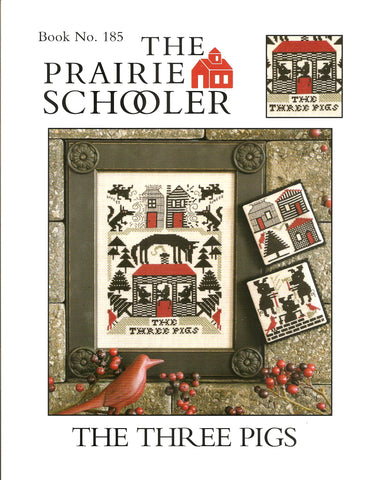 Prairie Schooler The Three Pigs 185 cross stitch pattern
