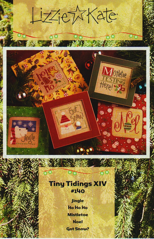 Lizzie Kate Tiny Tidings XIV LK140 christmas cross stitch pattern